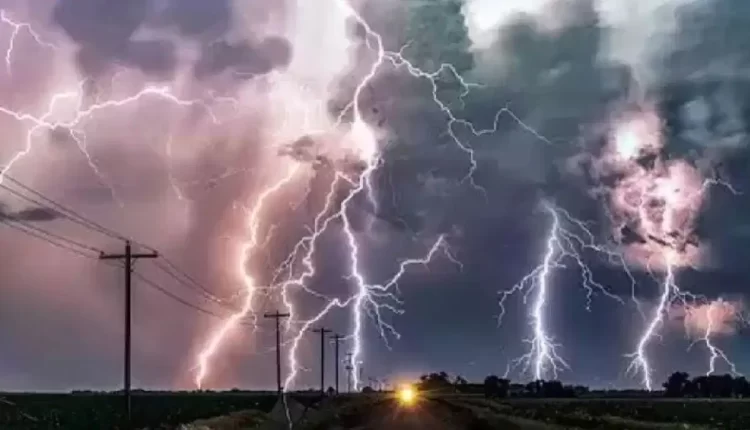 lightning wreaks havoc