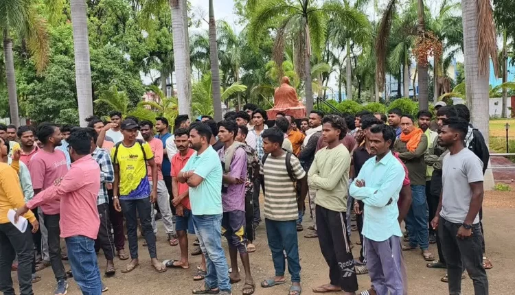 mine affected youth protested