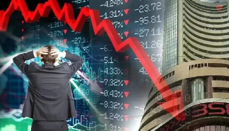 heavy fall in stock market